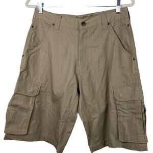 BERNE Cargo Shorts 30 Waist Cotton Tan EUC